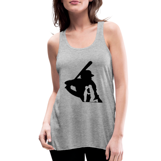 Women's Flowy Tank Top by Bella - heather gray